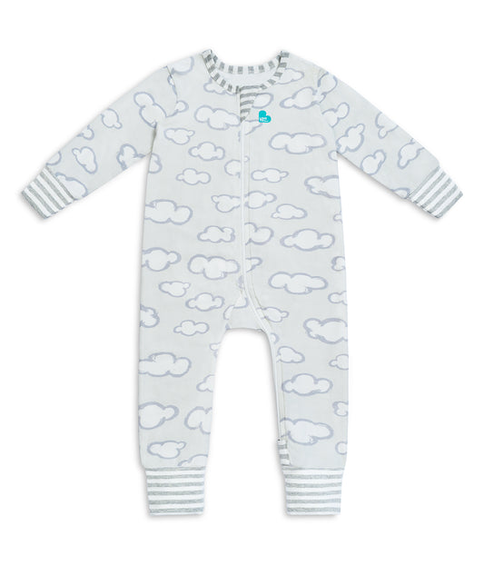 Footless Romper Cotton Gray Daydream