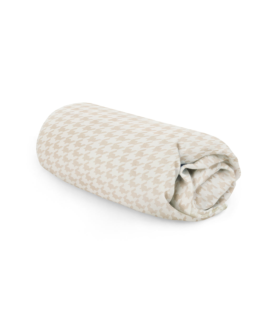 HushDry™ 2-in-1 Waterproof Fitted Full Sheet Viscose from Bamboo Tan Houndstooth