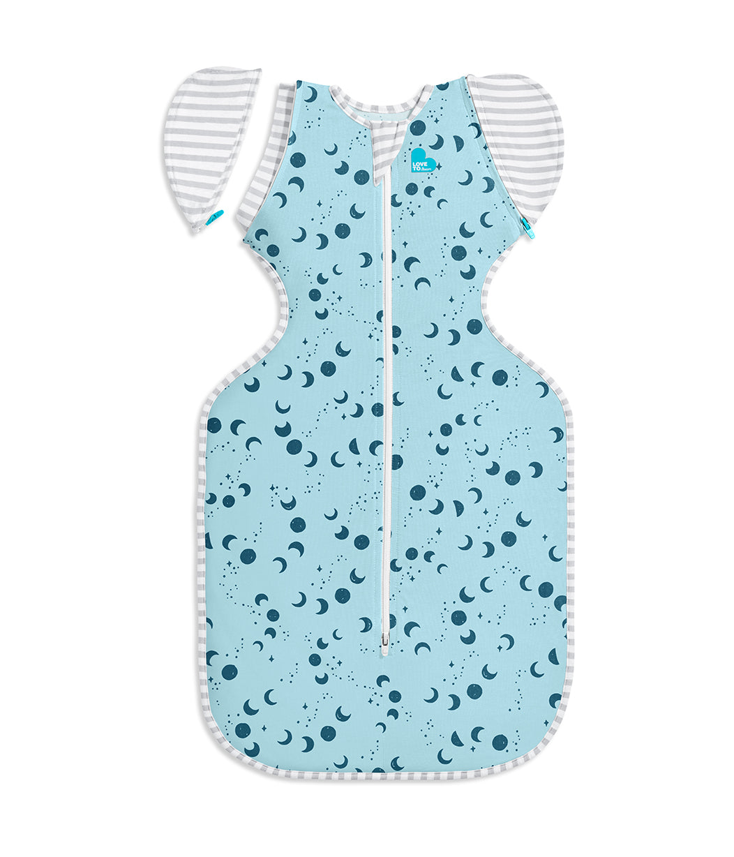 Swaddle Up™ Transition Bag Bamboo Lite 0.2 TOG Moonscape Light Marine