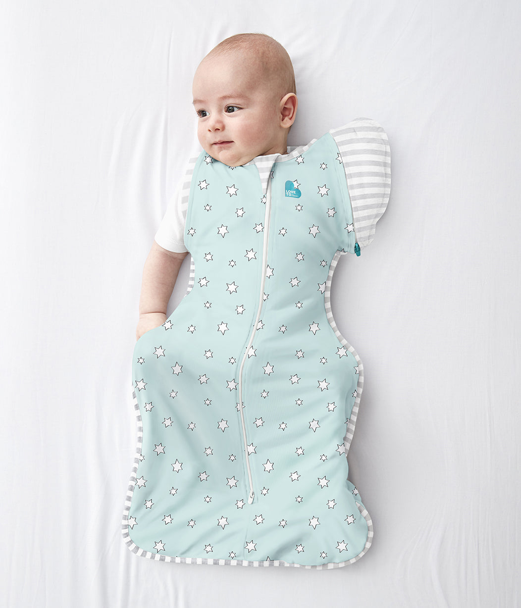 Swaddle Up™ Transition Bag Bamboo Lite 0.2 TOG Mint Superstar