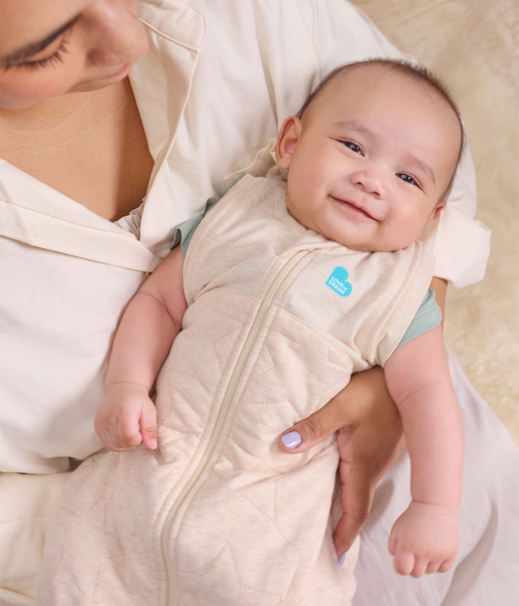 Swaddle Up™ 2-in-1 Transition Bag 2.5 TOG Quilted Cotton Oatmeal Marl Starturn Quilted