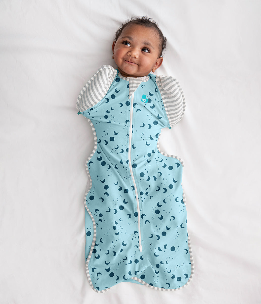 Swaddle Up™ Transition Bag Bamboo Lite 0.2 TOG Moonscape Light Marine