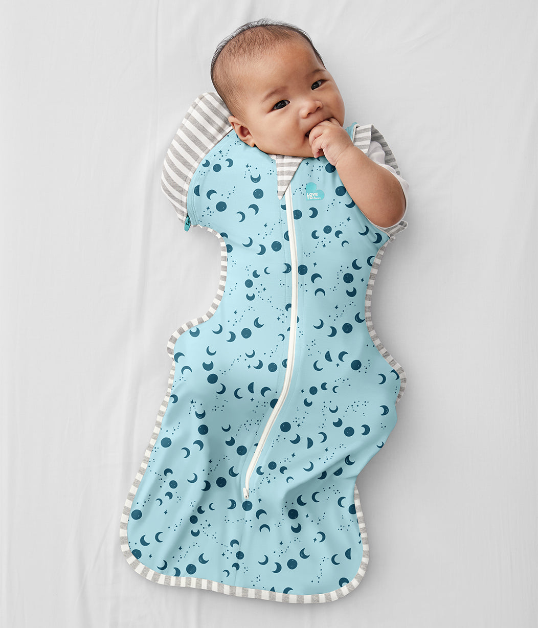 Swaddle Up™ Transition Bag Bamboo Lite 0.2 TOG Moonscape Light Marine