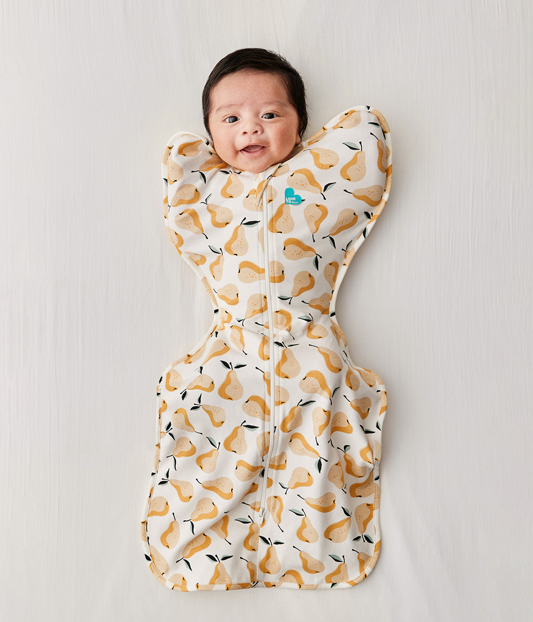 Swaddle Up™ Original 1.0 TOG Pear Print Ochre (Designer Collection)