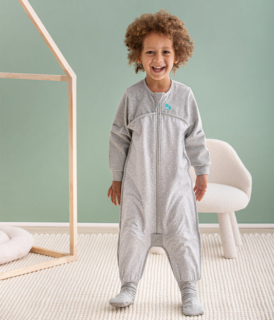 Sleep Suit Long Sleeve 1.0 TOG Cotton Gray Stardust