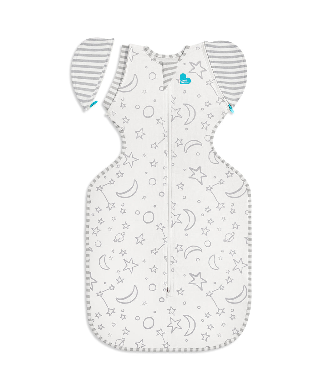 Swaddle Up™ Transition Bag 1.0 TOG (68-75°F) Cream Stars & Moon Viscose from Bamboo