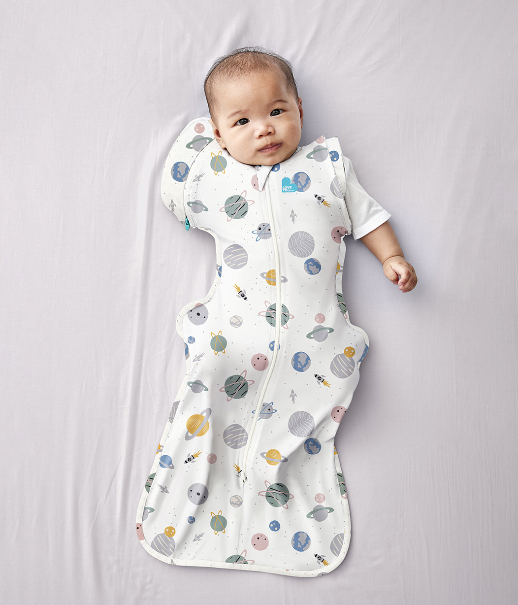 Swaddle Up™ Transition Bag 0.2 TOG (75-81°F) White Space Cotton