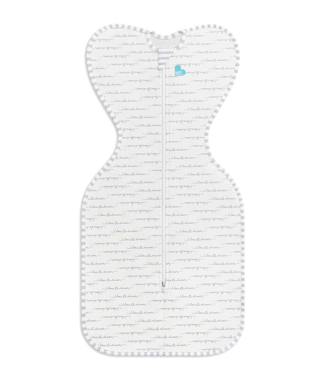 Swaddle Up™ 1.0 TOG (68-75°F) White Dreamer Original Cotton