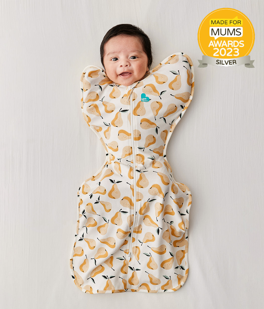 Swaddle Up™ Original 1.0 TOG Pear Print Ochre (Designer Collection)