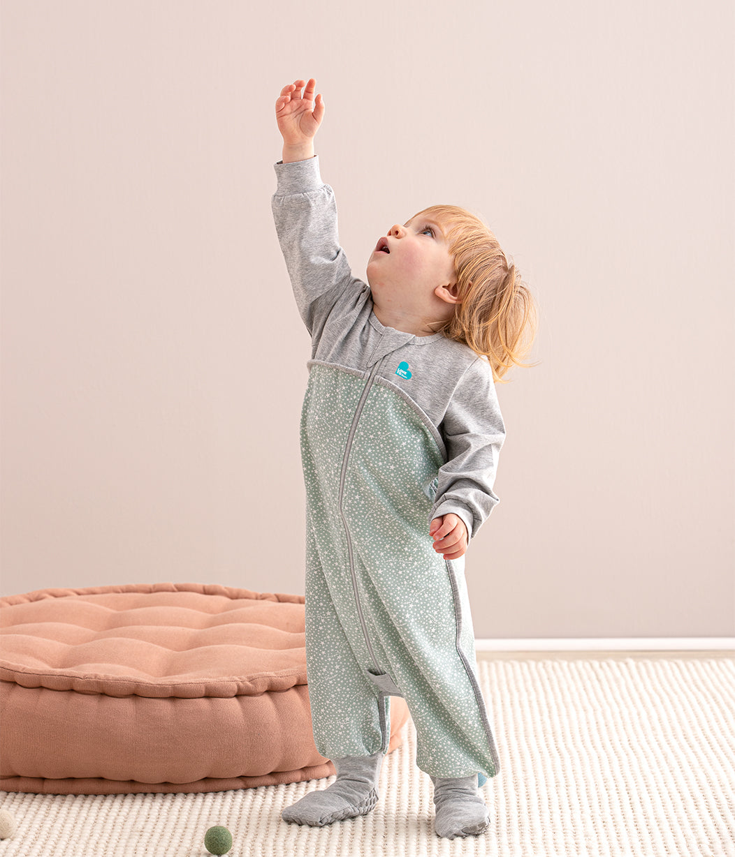 Sleep Suit Long Sleeve 1.0 TOG (68-75°F) Olive Stardust Original Cotton