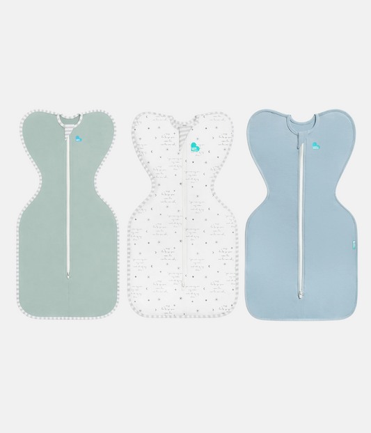 Swaddle Up Starter Bundle 0.2 TOG | Olive | White you are my | Soft Blue