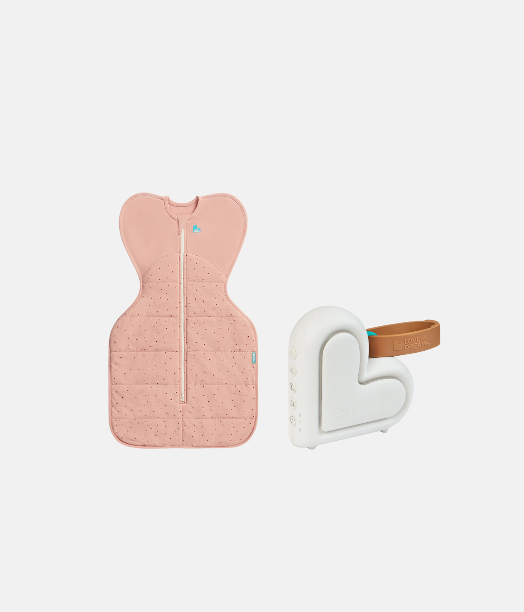 Sleep Machine Swaddle Up Starter Bundle | 2.5 TOG | Rose Pebbles