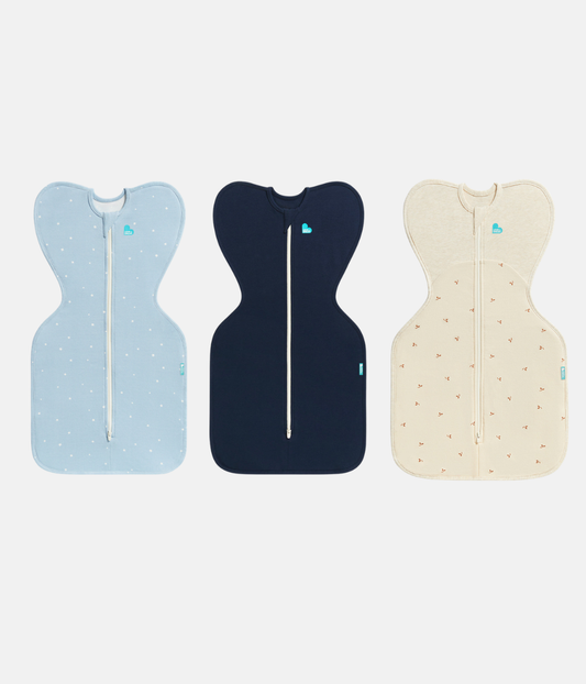 Swaddle Up Starter Bundle | 1.0 | 1.5 TOG | Blue | Navy | Oatmeal Twigs