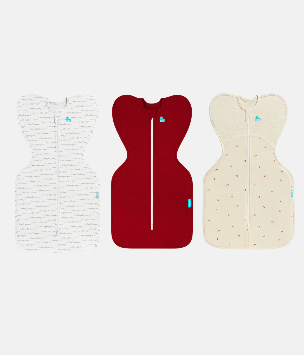 Swaddle Up Starter Bundle | 1.0 | 1.5 TOG | White | Maroon | Oatmeal Twigs