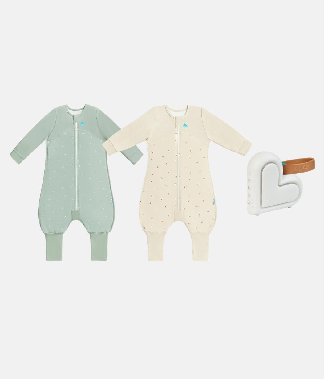 Sleep Suit Sleep Machine Bundle | 1.5 TOG | Olive Twigs | Oatmeal Twigs