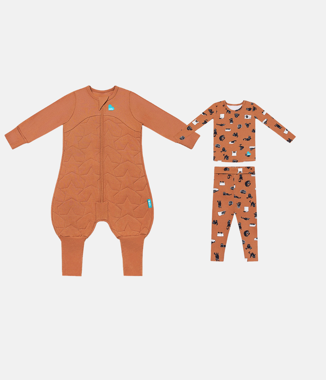 Sleep Suit & Pj Bundle | 2.5 TOG | Hazel | Black Cat