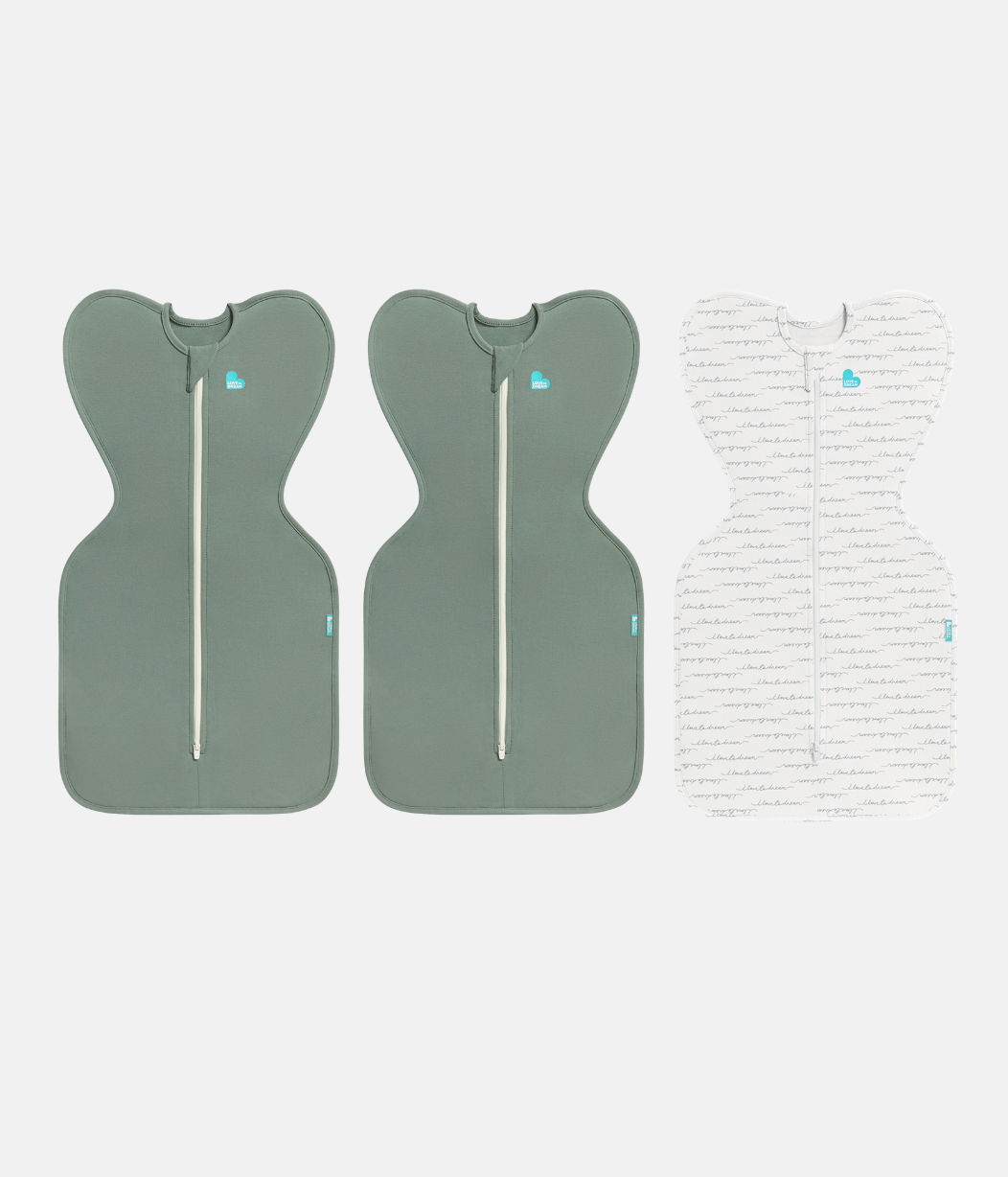 Swaddle Up Starter Bundle | 1.0 TOG | Deep Olive 2 | White Dreamer