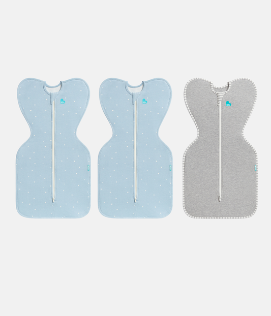 Swaddle Up Starter Bundle | 1.0 TOG | Blue Twinkle 2 | Gray