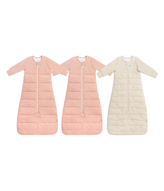 Sleep Bag Bundle | 2.5 TOG | 3.5 TOG | Rose Pebbles | Oatmeal Moon