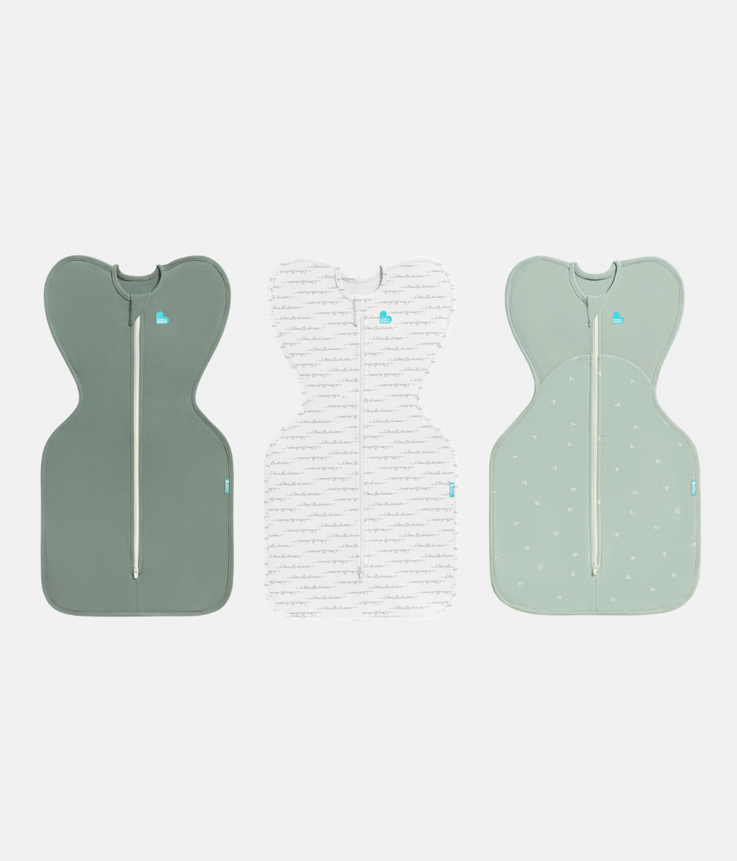 Swaddle Up Starter Bundle | 1.0 | 1.5 TOG | Deep Olive | White Dreamer | Olive Twigs