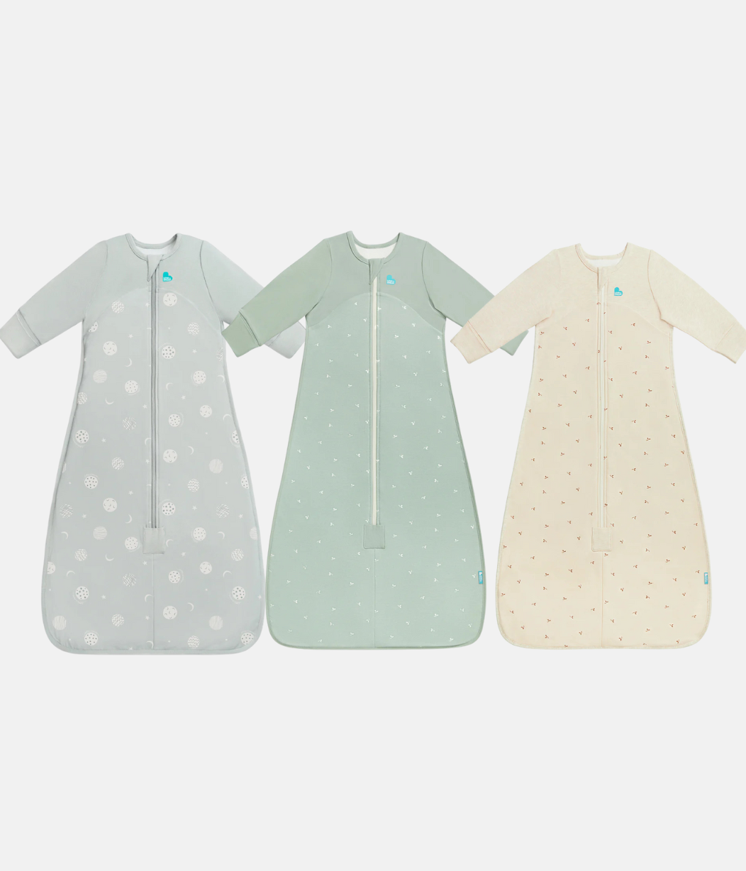Sleep Bag Bundle 1.0 | 1.5 TOG | Olive Little Dreamer | Olive Twigs | Pink Eclipse