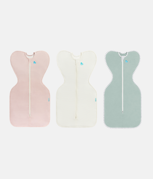 Swaddle Up Starter Bundle | 0.2 TOG | Blush | Breton Stripe | Olive