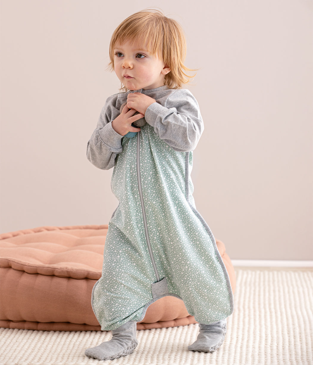 Sleep Suit Long Sleeve 1.0 TOG (68-75°F) Olive Stardust Original Cotton