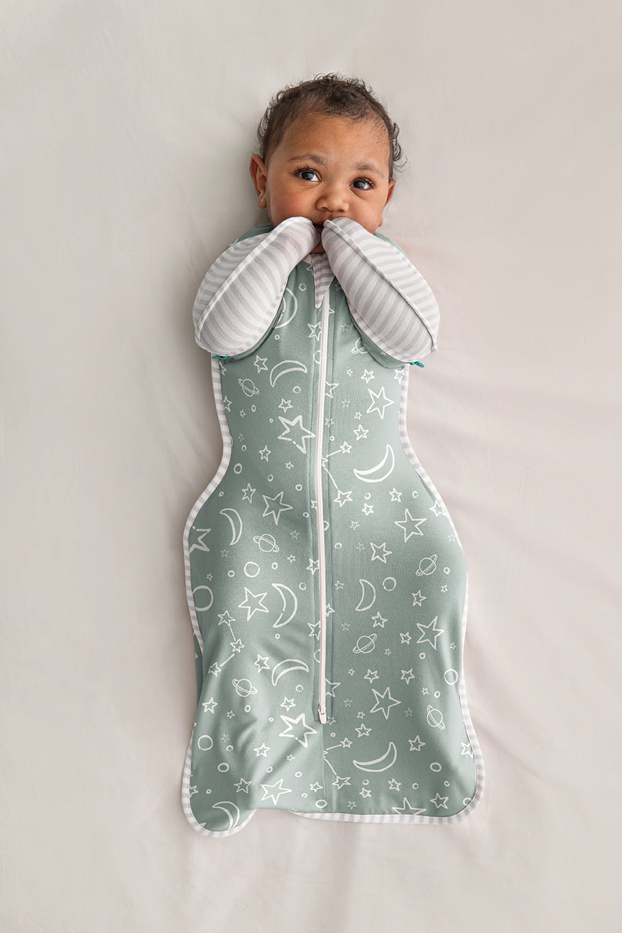 Swaddle Up™ Transition Bag 1.0 TOG Viscose from Bamboo Olive Stars & Moon