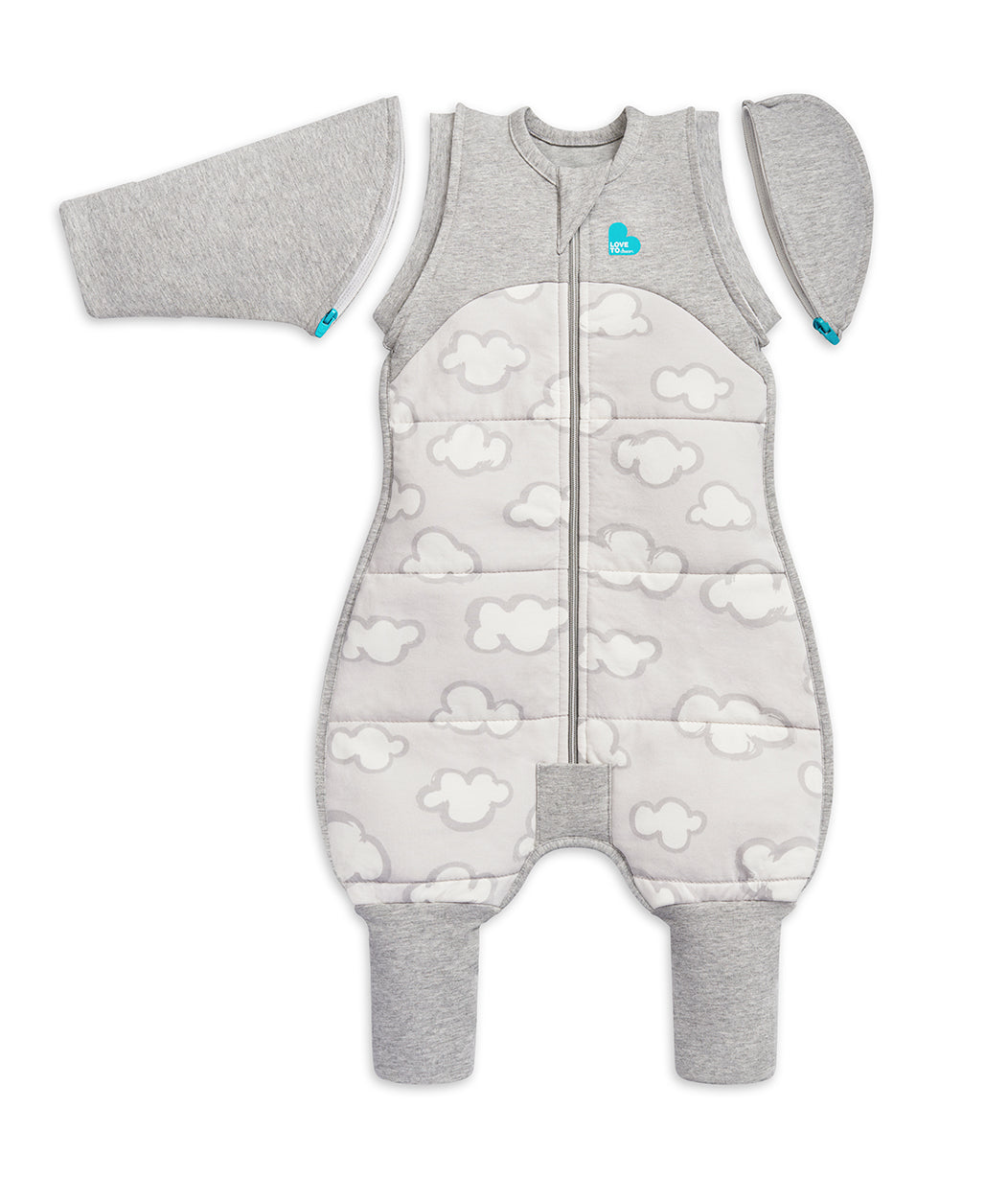 Swaddle Up™ Transition Suit 2.5 TOG (61-68°F) Gray Daydream Quilted Cotton