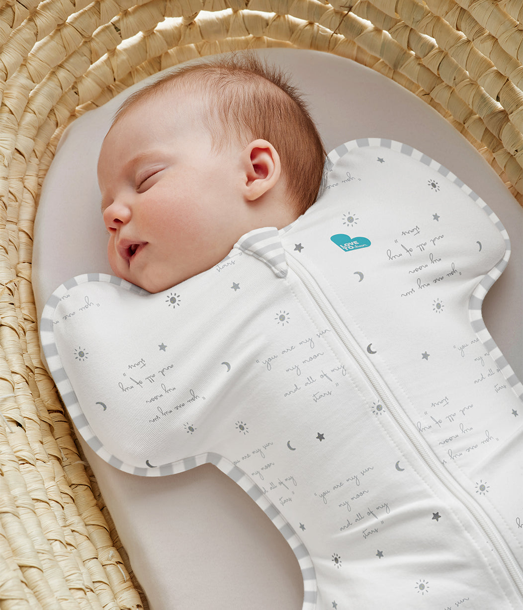 Swaddle Up™ 0.2 TOG (75-81°F) White You Are My Cotton