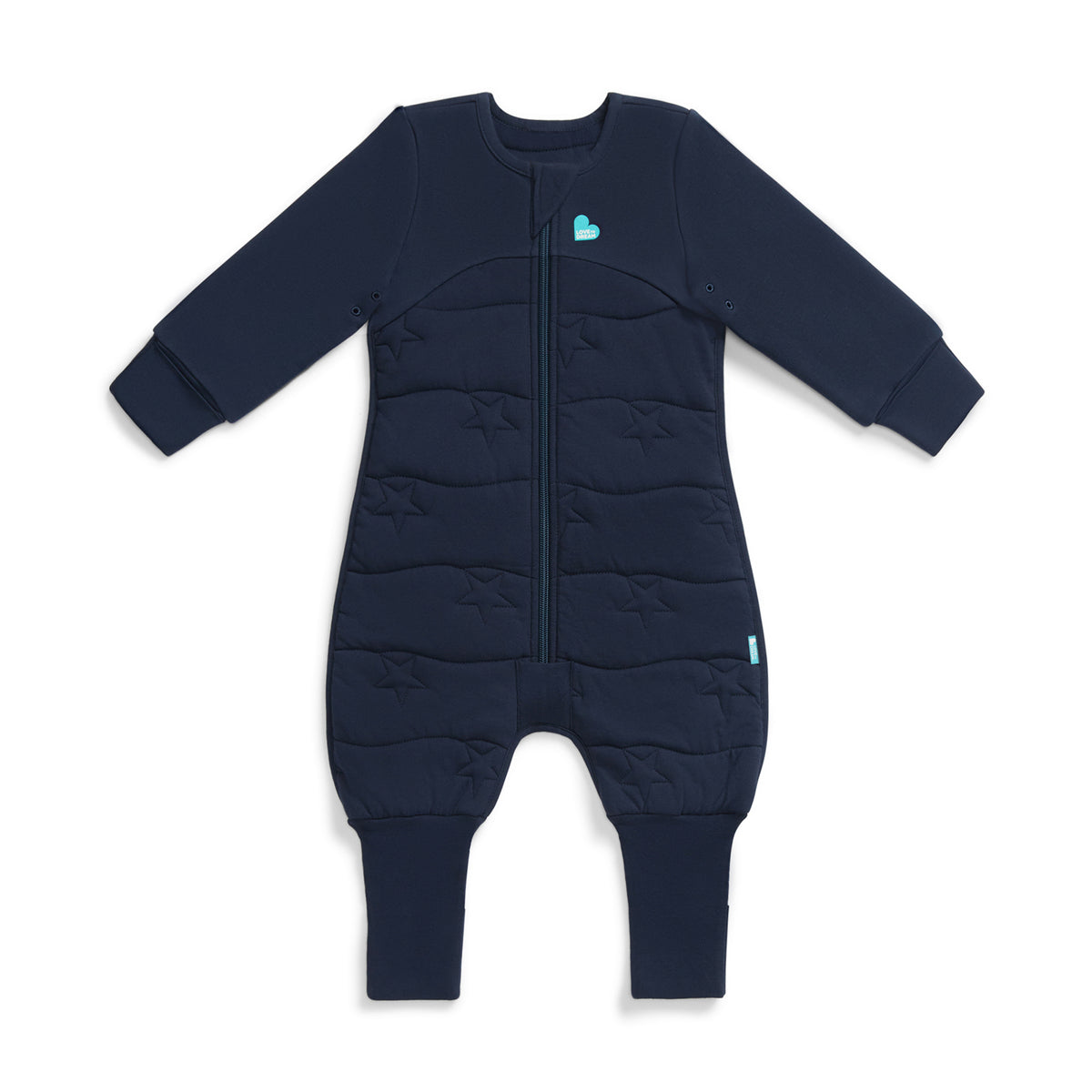 Sleep Suit Long Sleeve 3.5 TOG Quilted Cotton Navy Star Quilting