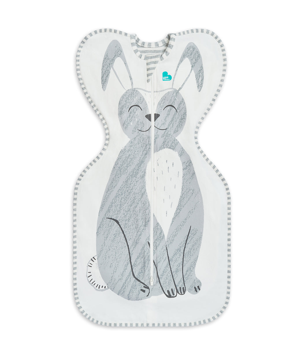 Swaddle Up™ Original 1.0 TOG Stevie The Bunny™ Gray