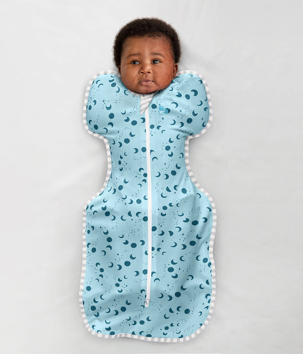 Swaddle Up™ 0.2 TOG (75-81°F) Blue Moonscape Viscose from Bamboo