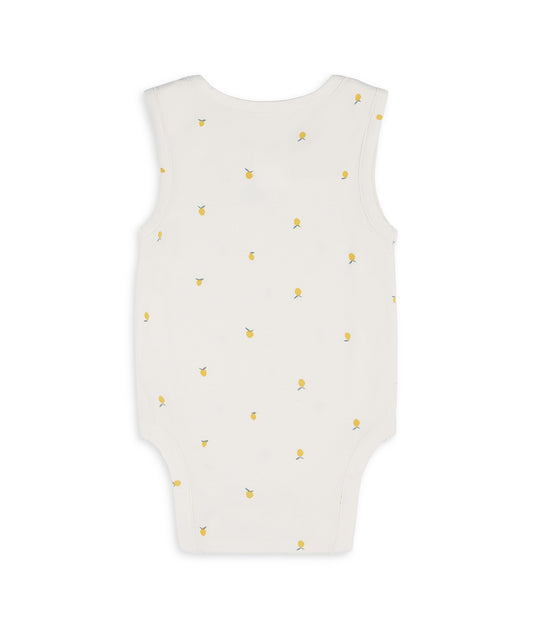 Bodysuit Sleeveless Snug Fit Viscose from Bamboo Cream Lemons