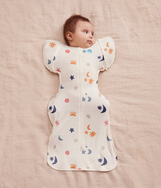 Swaddle Up™ Transition Bag 1.0 TOG Organic Cotton Buff Lunar