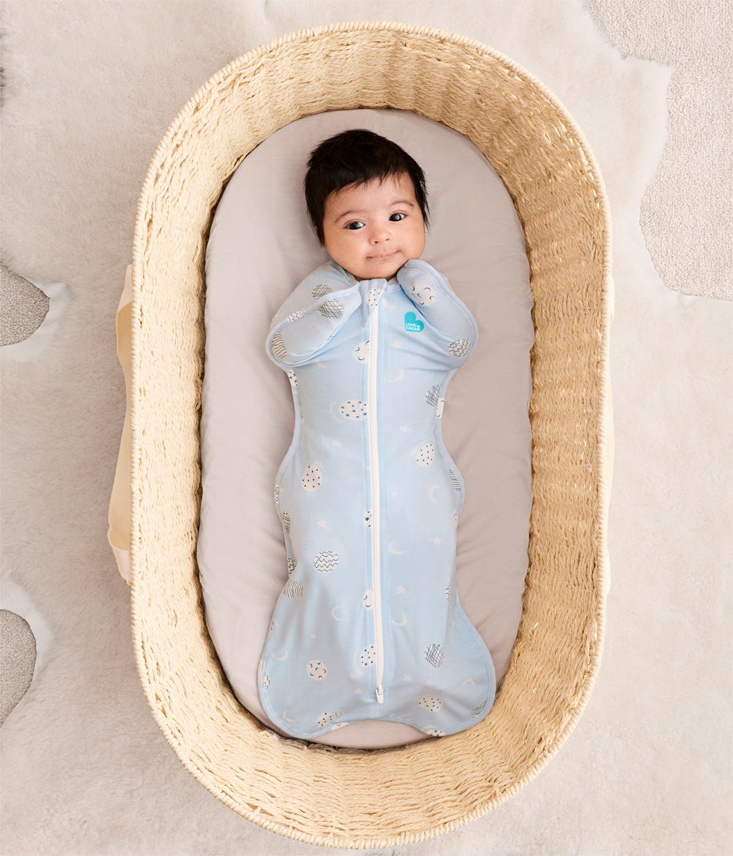 Swaddle Up™ 0.2 TOG Viscose from Bamboo Light Blue Little Dreamer