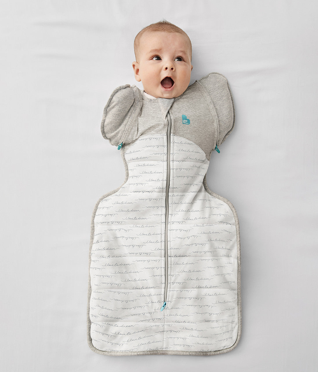 Swaddle Up™ Transition Bag 2.5 TOG (61-68°F) White Dreamer Quilted Cotton