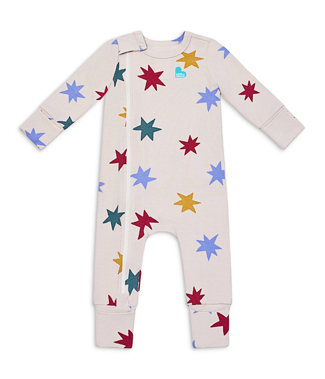 Romper Snug Fit Viscose from Bamboo Tan Party Pop