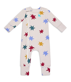 Romper Snug Fit Viscose from Bamboo Tan Party Pop