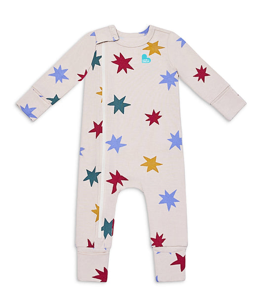 Romper & Pajama Bundle | Tan Party Pop