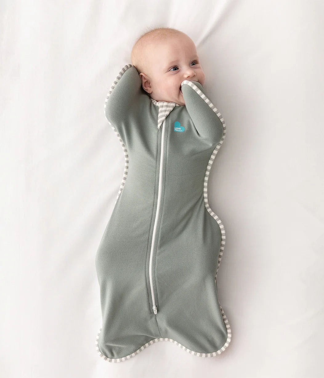 Swaddle Up & Romper Bundle | 1.0 TOG | Bamboo | Deep Olive | Cream Lemons