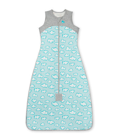 Sleep Bag 0.2 TOG (75-81°F) Turquoise Clouds Organic Cotton