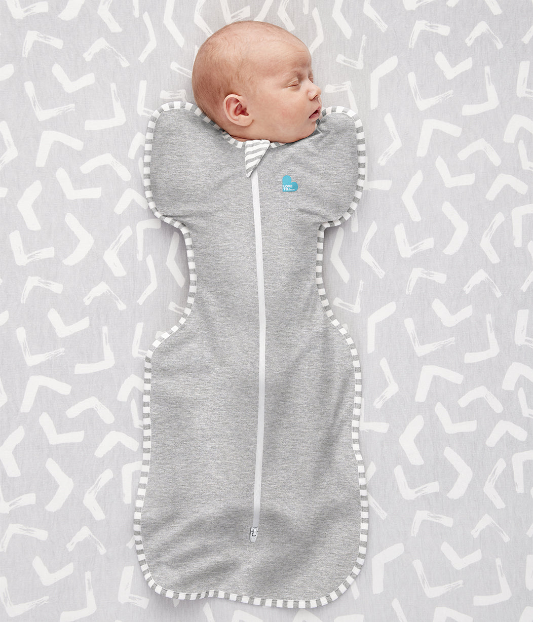 Swaddle Up™ Starter Pack 1.0 TOG (68-75°F) Gray Bunny Original Cotton