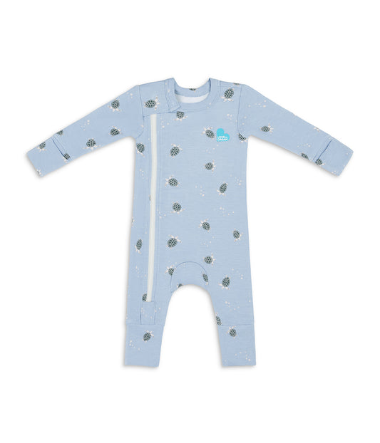 Romper Snug Fit Viscose from Bamboo Mist Blue Turtally