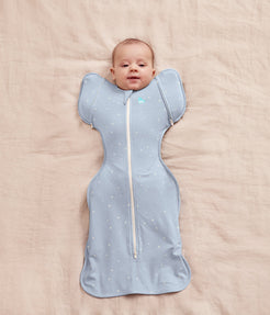 Swaddle Up™ 2-in-1 Transition Bag 1.0 TOG Cotton Powder Blue Twinkle