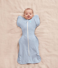 Swaddle Up™ Transition Bag 1.0 TOG Cotton Powder Blue Twinkle