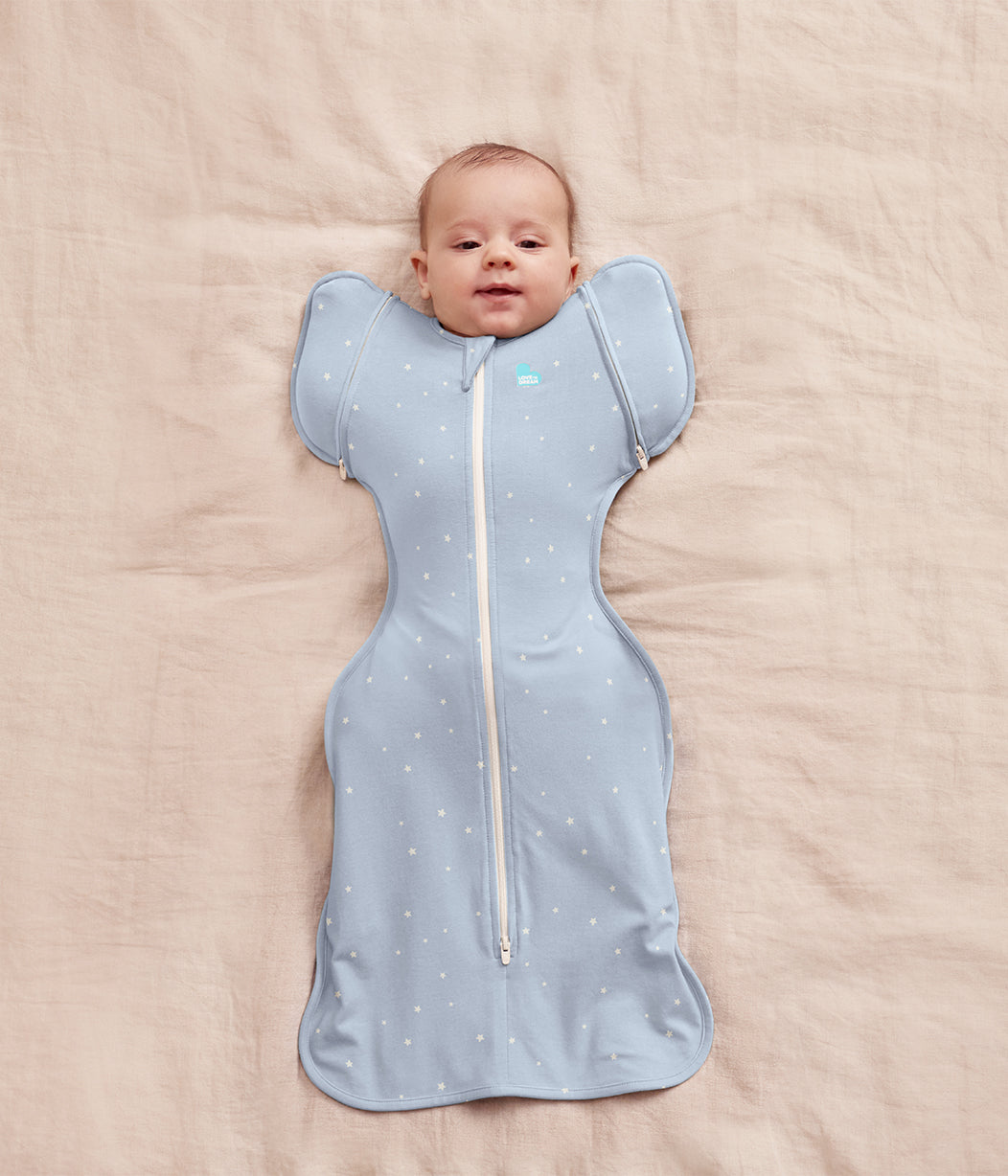 Swaddle Up™ 2-in-1 Transition Bag 1.0 TOG Cotton Powder Blue Twinkle