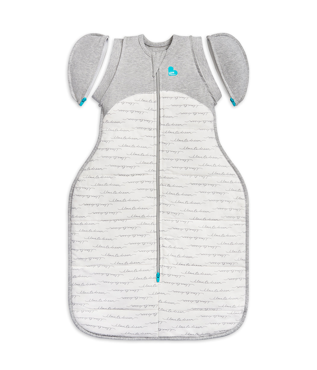 Swaddle Up™ Transition Bag 2.5 TOG (61-68°F) White Dreamer Quilted Cotton