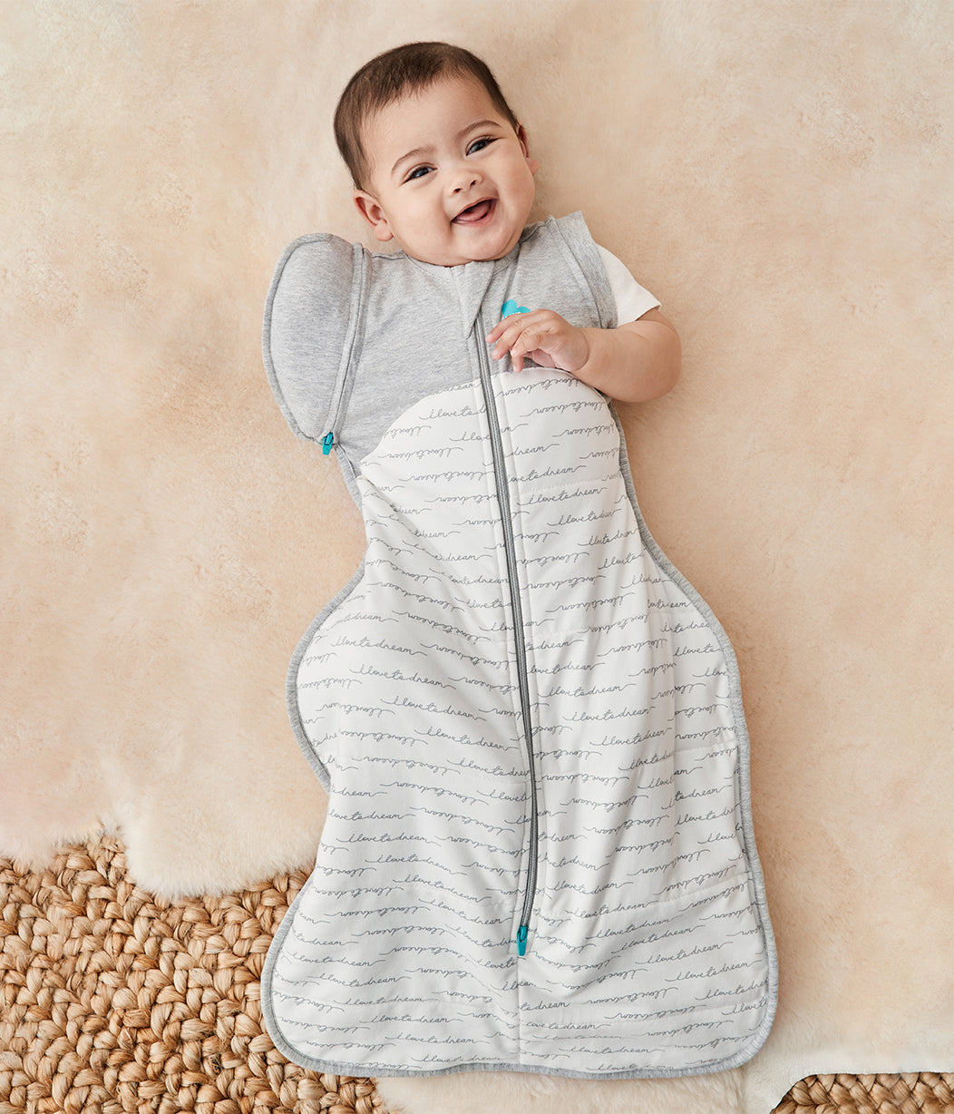 Swaddle Up™ Transition Bag 2.5 TOG (61-68°F) White Dreamer Quilted Cotton