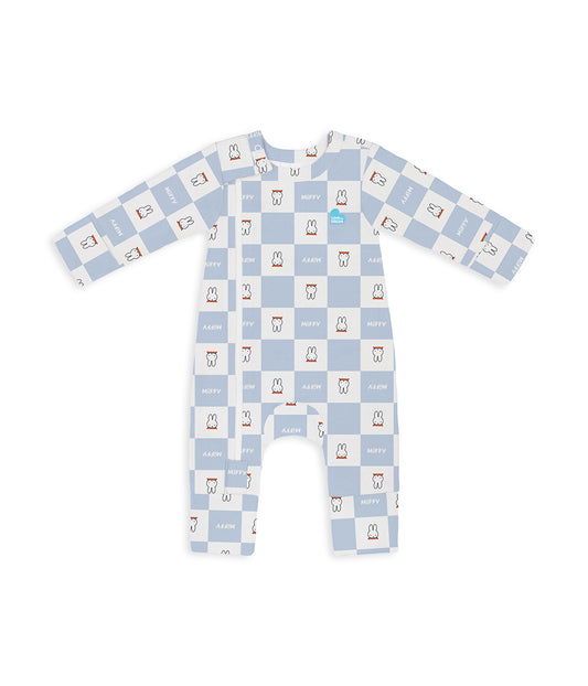 Romper Snug Fit Viscose from Bamboo Blue Miffy Checker